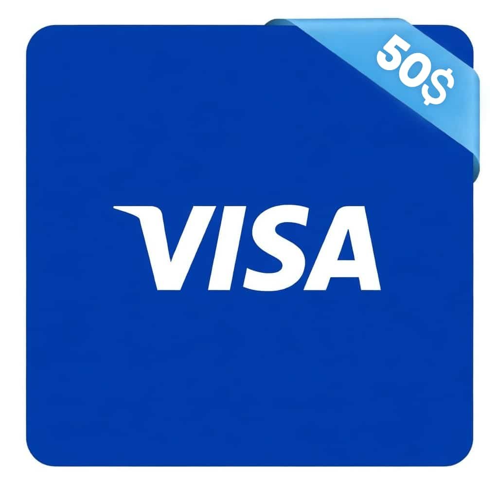 Virtual Visa Card 50 USD Global