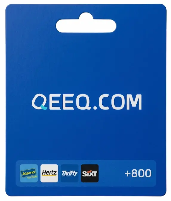 QEEQ Car Rental Gift Card